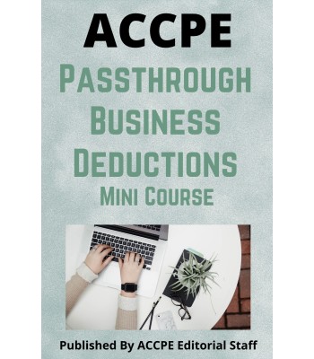 Passthrough Business Deduction 2024 Mini Course